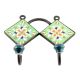 Green Yellow Flower Tiles Hooks 